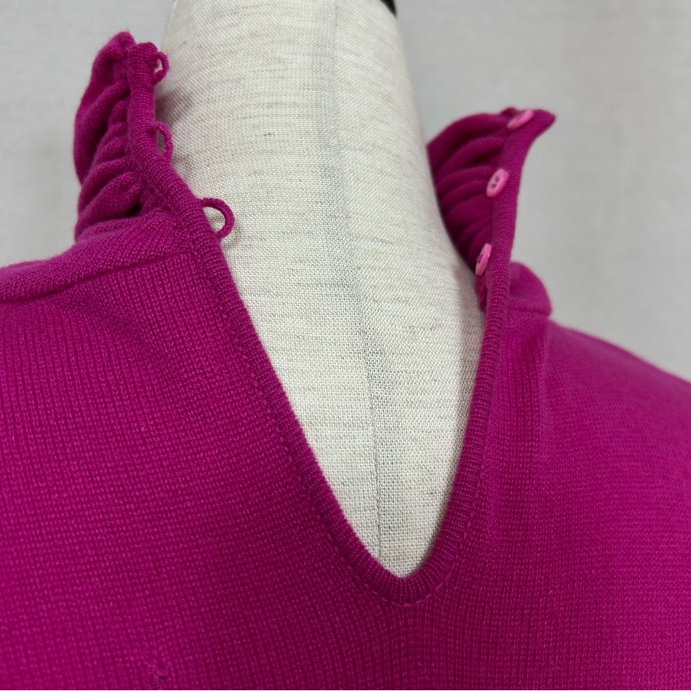 Vintage Women's Italian Pink Turtleneck Sweater Small - Picture 4 of 7